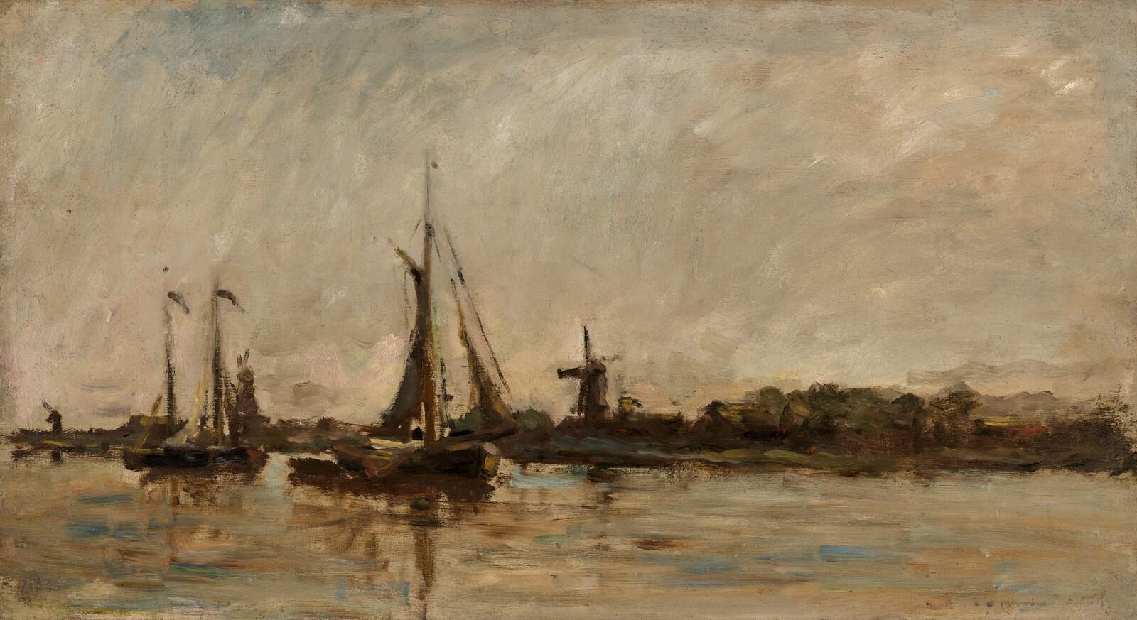 Charles-François Daubigny, Molens bij Dordrecht